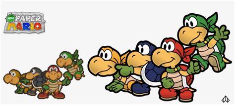 Top 5 Paper Mario Bosses - Paper Mario Koopa Bros PNG Image ...