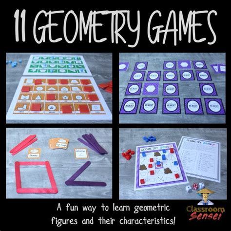 Engaging Geometry Activities! | Geometry games, Geometry activities ...