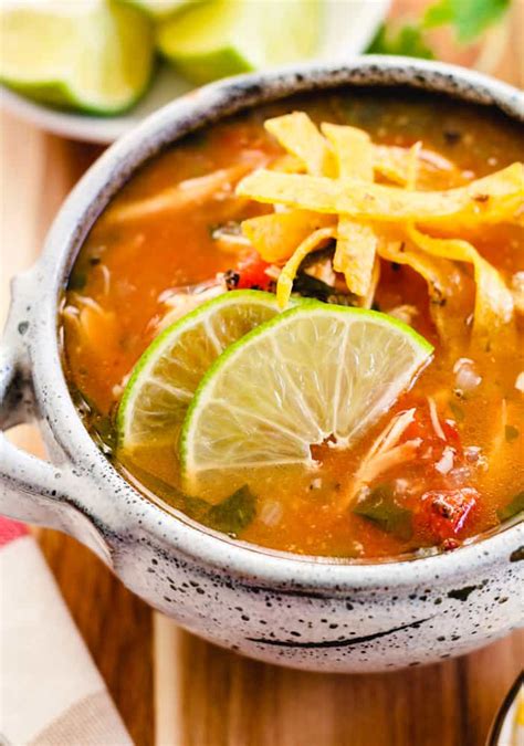 Sopa de Lima - Mexican Chicken Lime Soup - The Honour System