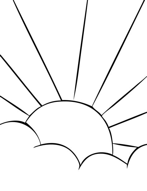 Free Sunshine Outline Cliparts, Download Free Sunshine Outline Cliparts ...