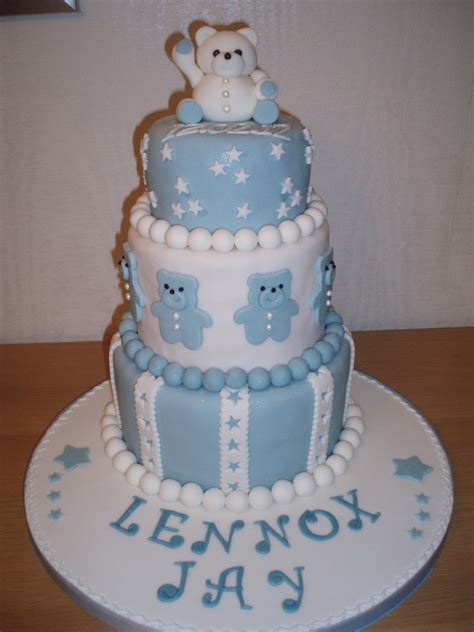 Goldilocks Baptismal Cake For Baby Boy - Boy's Baptism - CakeCentral ...