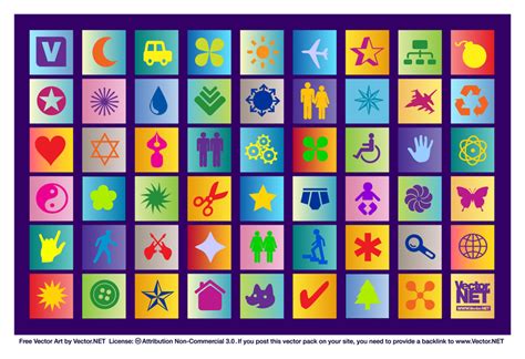 Colorful Icon Vectors - Vector download