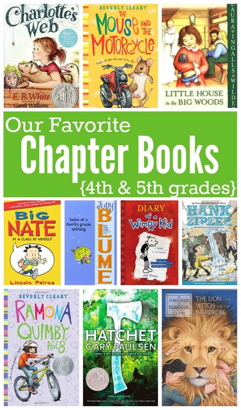 Favorite Chapter Books for Kids in 4th and 5th Grades