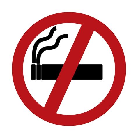 Free Vector | No smoking sign smokers warning addiction prohibit vector ...