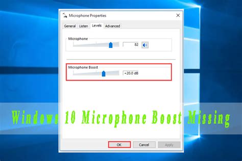 How to Fix Windows 10 Microphone Boost Missing? [4 Ways]