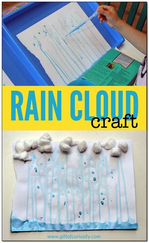 Rain cloud craft | Weather activities preschool, Preschool weather ...