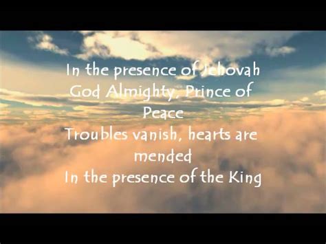 In The Presence of Jehovah Song with lyrics – Agape Love Ministry