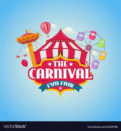 Carnival funfair design Royalty Free Vector Image