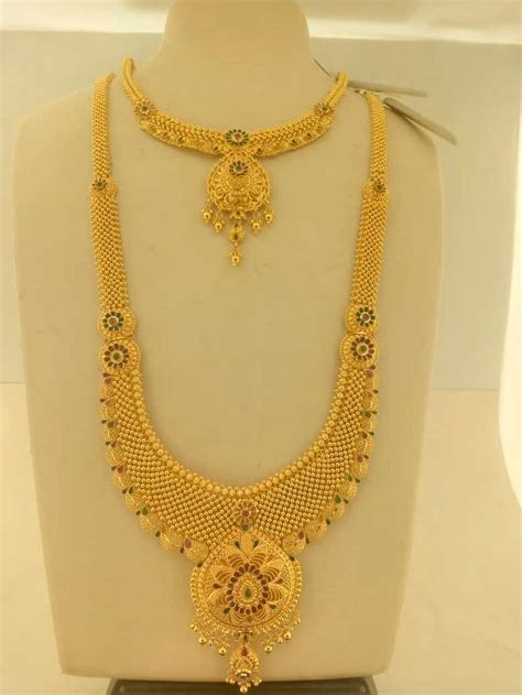 Gold Necklace & Haram Designs wt 150gms | Indian gold necklace designs ...