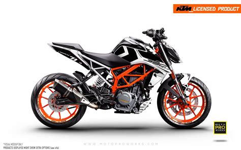 Motors 250-390 KTM DUKE 125-200 DECAL KIT 2017-2021 GRAPHIC STICKER SET ...