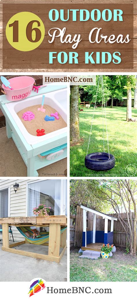 These are 30 fun backyard playground ideas to create a great space for ...