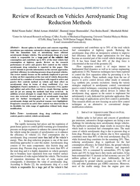 Drag Reduction Methods | PDF | Aerodynamics | Fluid Dynamics