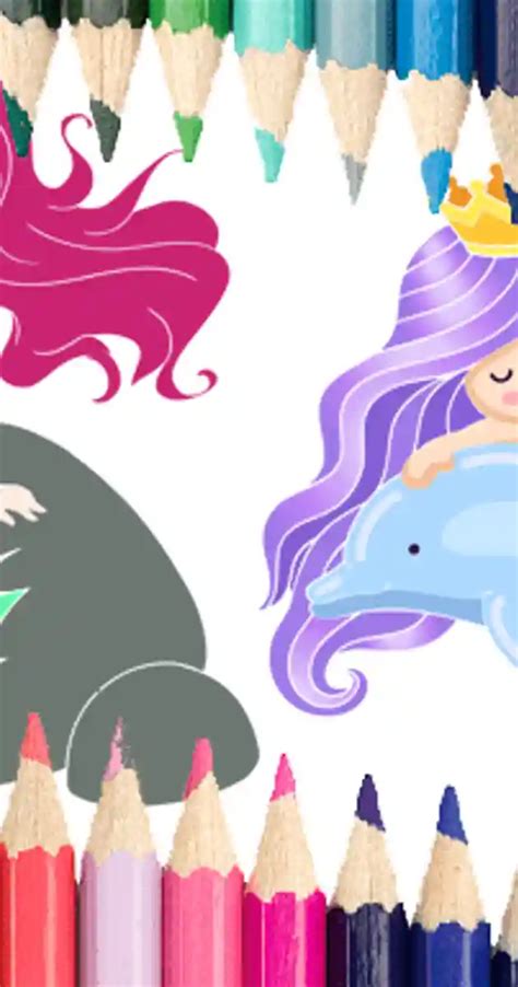 Mermaid Coloring Book - Free Online Games - play on unvgames