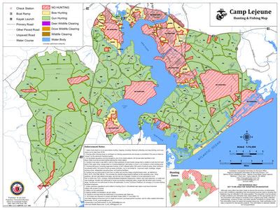 MCB Camp Lejeune Hunting Map (Updated 2022) by DoD USMC Camp Lejeune ...