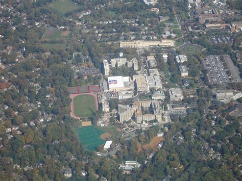 American universities, Aerial view, College campus