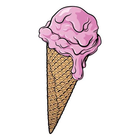 2,300+ Melted Ice Cream Cone Stock Illustrations, Royalty-Free Vector ...