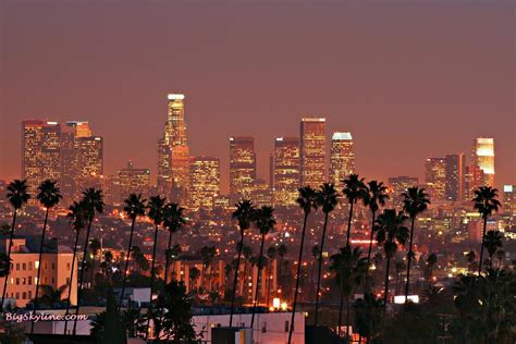 Los Angeles Skyline Wallpaper - WallpaperSafari