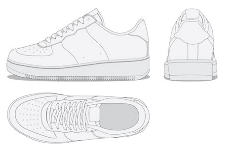 Premium Vector | Sneaker vector illustration template