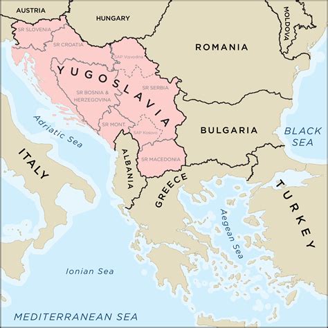 Historical Maps Of Yugoslavia