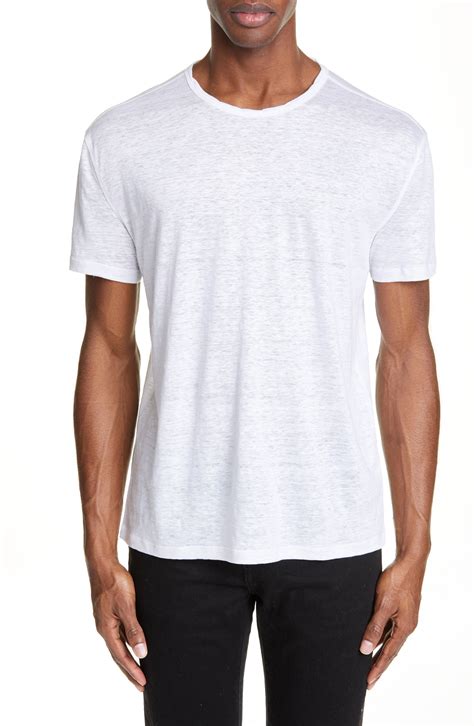 John Varvatos Linen Crewneck T-Shirt