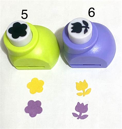 Punch Craft Paper Shapes big punches Mixed Colors DIY Craft Supplies ...