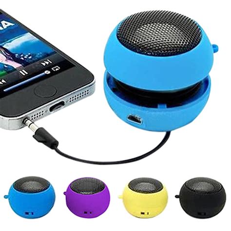 Visland Mini Speaker , Portable Plug in Speaker with 3.5mm Aux Audio ...