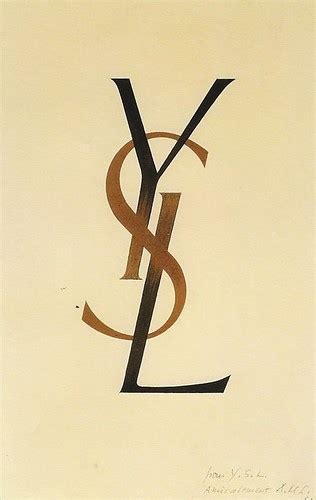 Original YSL logo | Maquette by Samantha Hahn