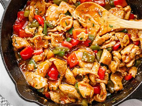 Pepper Chicken Stir Fry Recipe – Chicken Stir Fry Recipe with Peppers ...