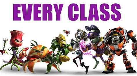 Plants vs Zombies Garden Warfare 2 - ALL CHARACTER CLASSES & VARIANTS ...