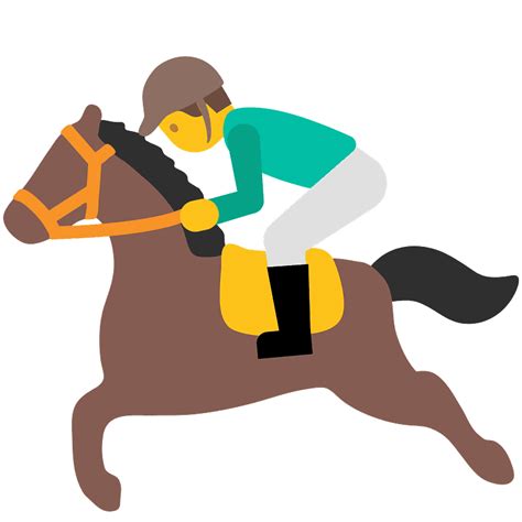 Horse racing emoji clipart. Free download transparent .PNG | Creazilla