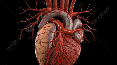 Human Heart Anatomy And Anatomy 3d Graphics Background, Cardiovascular ...