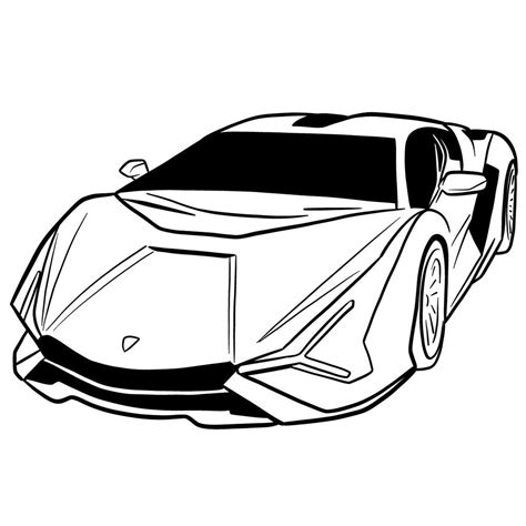 How to draw Lamborghini Sián - Sketchok easy drawing guides