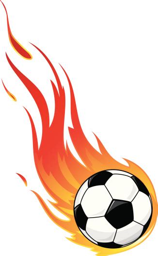 soccer ball on fire clipart - Clipground