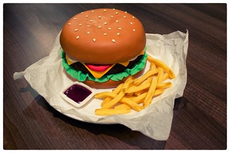 Burger & Fries Cake on Behance