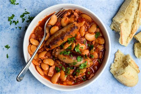 Slow Cooker Sausage & Butter Bean Casserole | Rachel Phipps