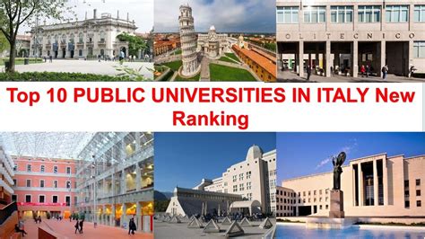 Top 10 Public Universities in Italy New Ranking - YouTube