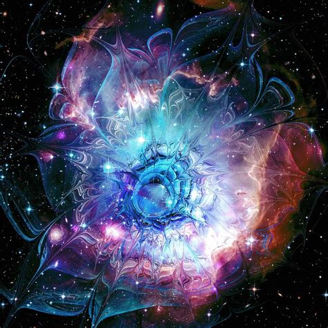 Flower Nebula Digital Art by Anastasiya Malakhova - Fine Art America