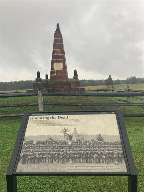 The Bull Run Monument – Dedicated To Union Soldiers Whom Died at The ...