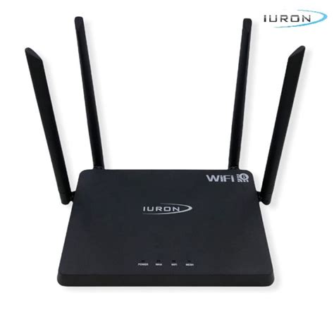 ROTEADOR IURON AC WIFI 5 AC1200MBPS 4GE 2 4 5G 4 5DB PRETO - RAICROM ...