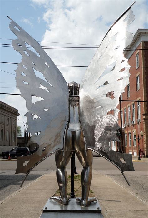 Mothman | Mothman statue in downtown Point Pleasant, WV. | Larry ...