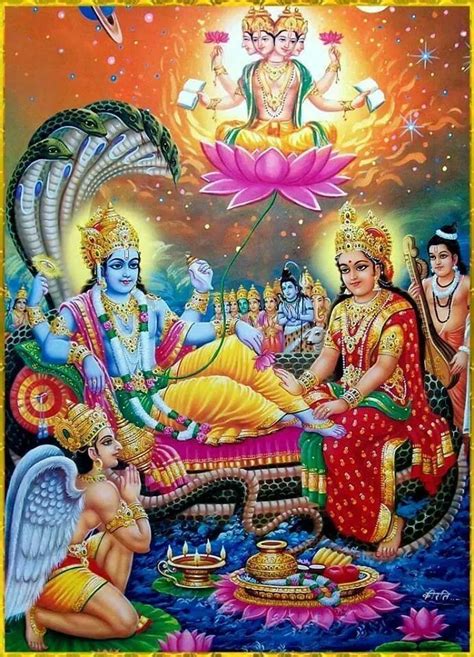 Lord Vishnu.Maa Lakshmi | Lakshmi Narayan | Pinterest | Lord