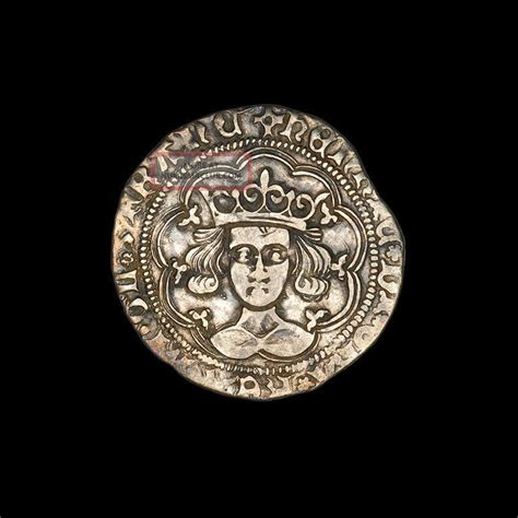 English Medieval Silver Groat Coin Of King Henry Vi - 1422 Ad