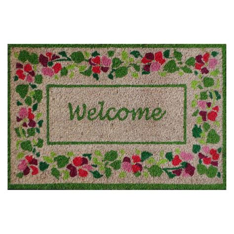 First Impression Summer Flower Welcome Door Mat - Walmart.com