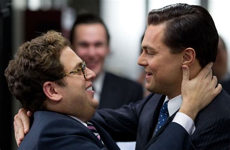 THE WOLF OF WALL STREET BESTIES LEONARDO DICAPRIO AND JONAH HILL ON A ...