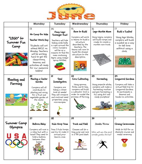 SUMMER CAMP THEME WEEKS | Kids Creative Learning Centers