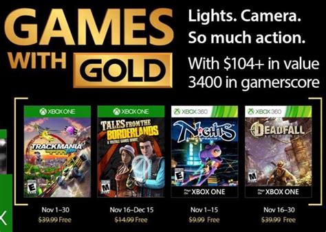 Free Xbox Games With Gold November 2017 - Geeky Gadgets