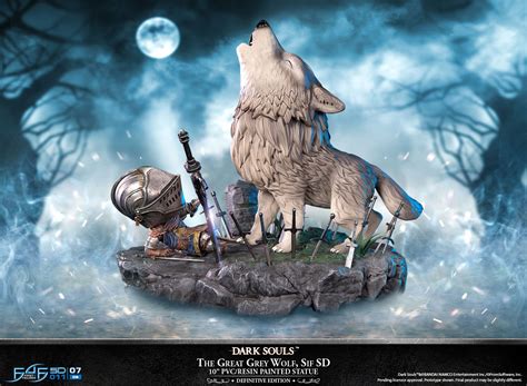 Dark Souls Great Grey Wolf Sif SD Inch PVC Statue Standard Edition ...