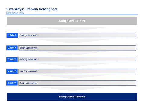 Simple 5 Why Template Excel