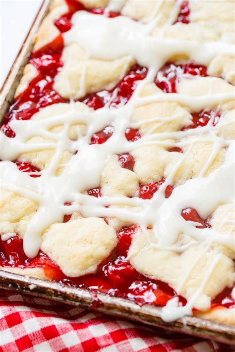 Sugar Cookie Sweet Cherry Pie Bars - Oh Sweet Basil | Recipe | Cherry ...