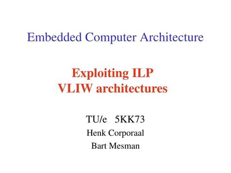 PPT - Embedded Computer Architecture PowerPoint Presentation, free ...